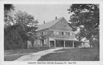 Friends Meeting House Buckingham Pennsylvania PA USA Old Postcard
