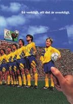 Fuji Camera Photo German Football Team 1990s Advertising Postcard