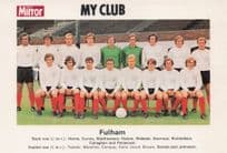 Fulham London Football My Club Daily Mirror Rare PB Postcard