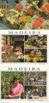 Funchal Flower Arranging Market Traders Shop Portugal Girls 3x Postcard