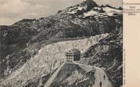 Furkastrasse Mountain Hotel Switzerland Old Postcard
