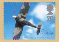 G Mitchell Supermarine Military Hand Signed Postcard