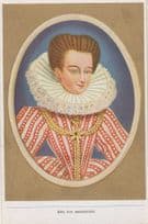Gabrielle d'Estrees Duchess Of Beaufort Painting Old Cigarette Card
