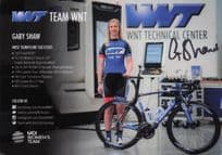 Gaby Shaw Womens UCI Team WNT Cycling Hand Signed Card Photo