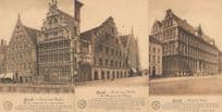 Gand Hotel De Ville 3x Belgium Unique Old Postcard s