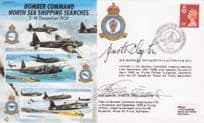 Gareth Clayton Jack Haskins WW2 Air Squadron Leader MULTI Hand Signed FDC