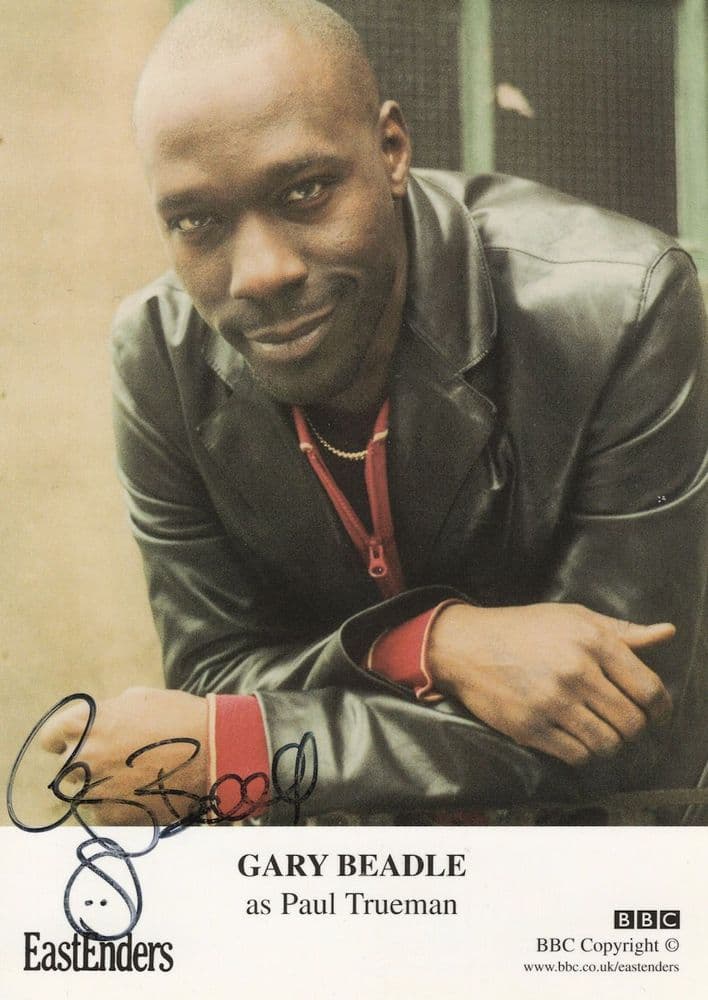 Gary Beadle As Paul Trueman Eastenders Hand Signed Cast Card Photo gary-beadle-as-paul-trueman-eastenders-hand-signed-cast-card-photo