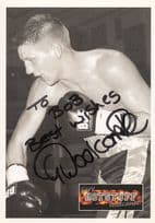 Gary "Hotstuff" Woolcombe Boxing Champion Hand Signed Photo