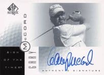 Gary McCord Sign Of The Times Hand Signed 2001 SP Golf Autograph Card