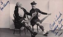 Geddes Brothers Tom & Jack Music Hall Entertainers Hand Signed WW2 Photo