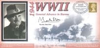 General Advance In Burma 1944 WW2 Mark Slim Benham Hand Signed FDC