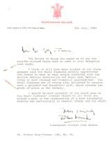 General Crowdy Military Doctor Prince Charles Of Wales Gratitude Letter