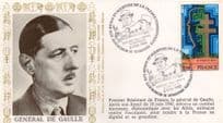 General De Gaulle French 1985 40th Anniversary Of WW2 FDC