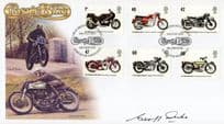 Geoff Duke TT Grand Prix Racing Champion Classic Bike Rare Hand Signed FDC