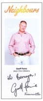 Geoff Paine as Clive Gibbons Neighbours Hand Signed Cast Photo