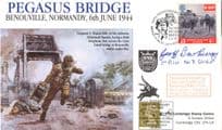 Geoffrey Barkway Pegasus Bridge D-Day WW2 LTD TO 66 Hand Signed FDC