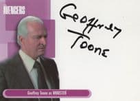 Geoffrey Toone as Minister The Avengers Hand Signed Card Photo