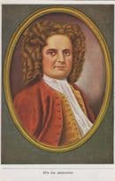 Georg Handel German Classical Music Composer Rare Old Cigarette Card