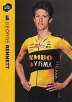 George Bennet New Zealand Dutch Cyclist Team Jumbo Visma Postcard