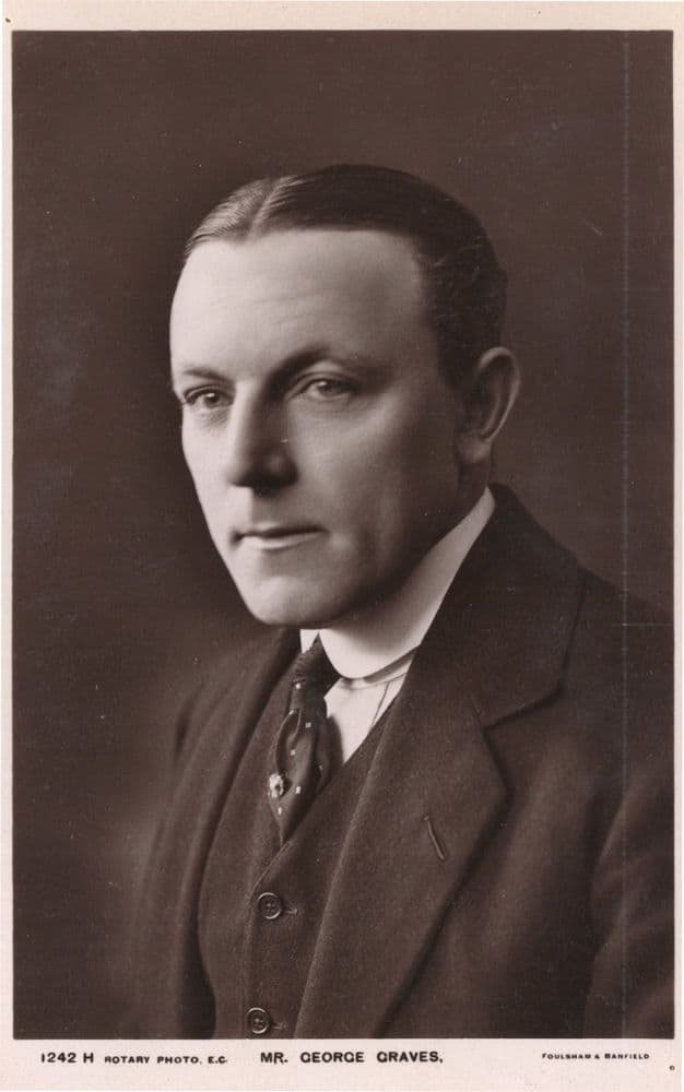 George Graves Comic Actor The Merry Widow Old Rotary Postcard