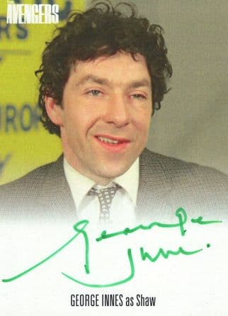 George Innes as Shaw The Avengers Rare Hand Signed Autograph Photo Card