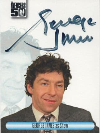 George Innes The Avengers TV Show Hand Signed Autograph Card