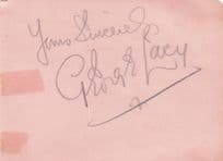 George Lacy Mother Goose Actor Double Hand Signed Autograph Page