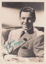 George Murphy Hollywood Actor USA Senator Large Hand Signed Photo