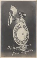 George Royles Troubadours Japanese Lady Comic Comedienne Theatre Old Postcard