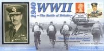 George Unwin Battle Of Britain WW2 Benhams Rare Hand Signed FDC