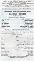 Georgine Anderson of HG Wells Summer & Smoke 1960s Theatre Programme