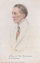 Gerald Du Maurier Antique Signed Painting Postcard