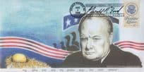 Gerald Ford USA President Winston Churchill RARE Hand Signed Ltd Edn of 30 FDC