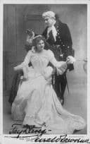 Gerald Lawrence Hand Signed Antique Real Photo Postcard