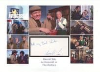 Gerald Sim in The Rotters Avengers TV Show Hand Signed Card Autograph