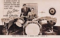 Geraldo Boosey & Hawkes Ajax Drum Old Big Band Jazz RPC Postcard