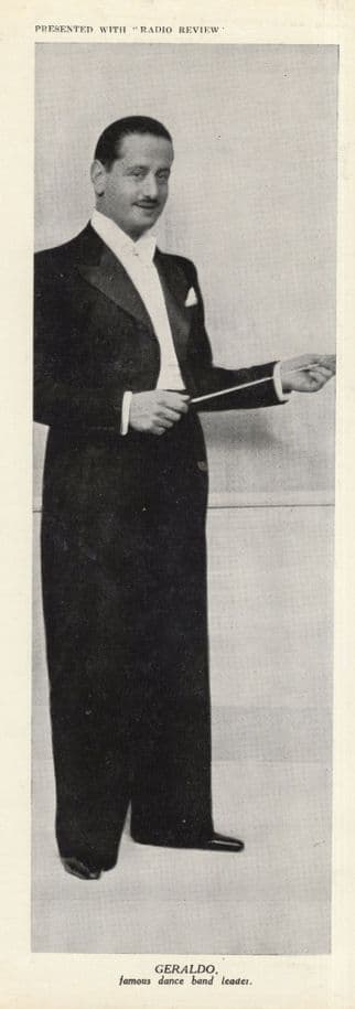 Geraldo Dance Band Leader Antique Radio Review 10x3 Photo
