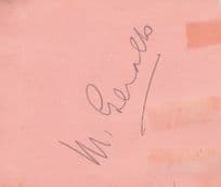 Geraldo Jazz Band Leader Double Old Hand Signed Autograph Page
