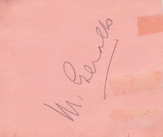 Geraldo Jazz Band Leader Double Old Hand Signed Autograph Page