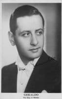 Geraldo Jazz Big Band Leader Antique Hand Signed Real Photo Postcard