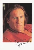 Gerard Depardieu Historic Award French Film Actor Hand Signed Photo