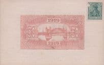 German 1919 Stamp Postal History Antique Postcard