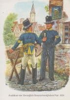 German Braunschweig Postillione 1850 Postman Germany First Day Cover Postcard