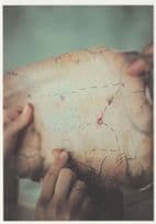 German Explorers Map Painting On Body Part Tattoo Germany Postcard