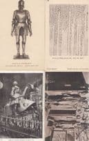 German Medieval Armour Tower Of London Magna Carter 4x Old Antique Postcard s