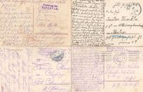 German Soldier Bomb Damage Injured 4x Sent By WW1 Soldier Postcard s
