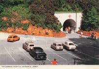 German Underground Hospital Old Mini Car Park Guernsey 1970s Postcard