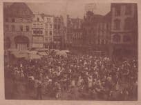 Germany Antique V Early Street Markets Old Real Photo Postcard