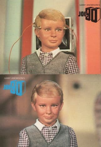 Gerry Andersons Joe 90 2x Postcard s