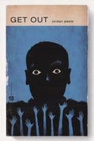 Get Out Jordan Peele Film Movie As Rare Old Book Cover Postcard